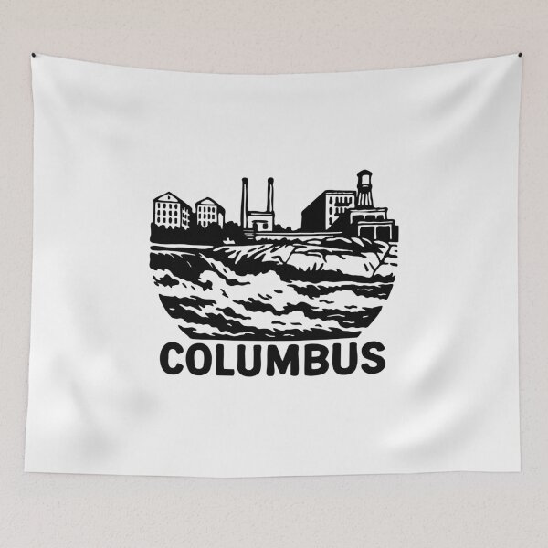 Item preview, Columbus Georgia Skyline on Rapids  designed and sold by JakeRhodes.