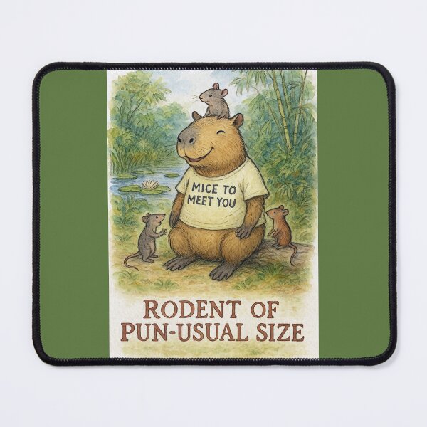 Item preview, Capybara: Rodent of Pun-Usual Size designed and sold by Tridentulus.