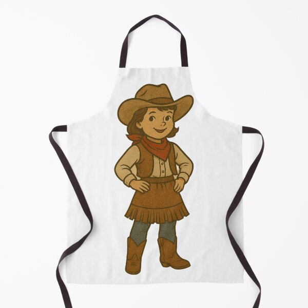Item preview, Cartoon Illustration of a Young Cowgirl designed and sold by Rue Market.