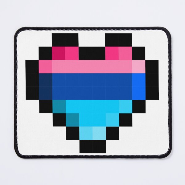 Item preview, Omnisexual Pixel Heart Pride Flag designed and sold by HarveyHandcraftsandDesigns.