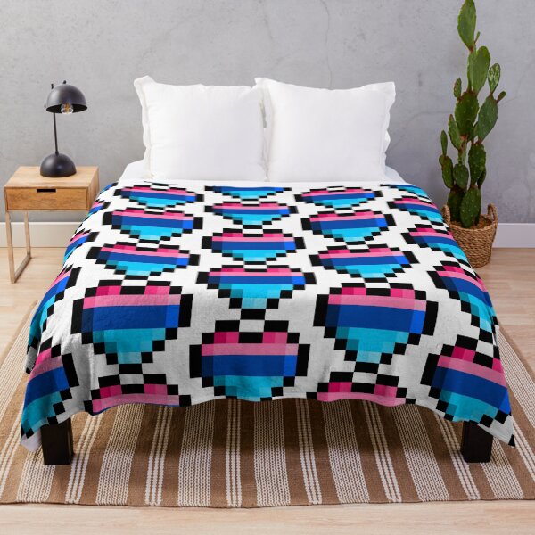 Item preview, Omnisexual Pixel Heart Pride Flag designed and sold by HarveyHandcraftsandDesigns.