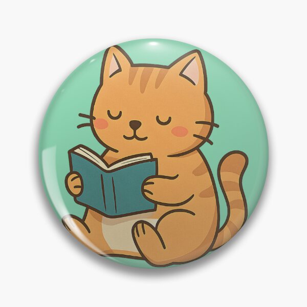 Item preview, Adorable Cat Reading a Book designed and sold by AwesomeBeyondLimits.