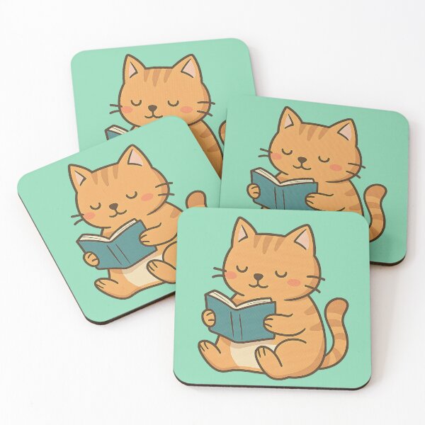 Item preview, Adorable Cat Reading a Book designed and sold by AwesomeBeyondLimits.