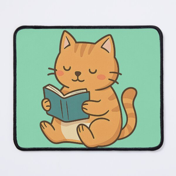 Item preview, Adorable Cat Reading a Book designed and sold by AwesomeBeyondLimits.
