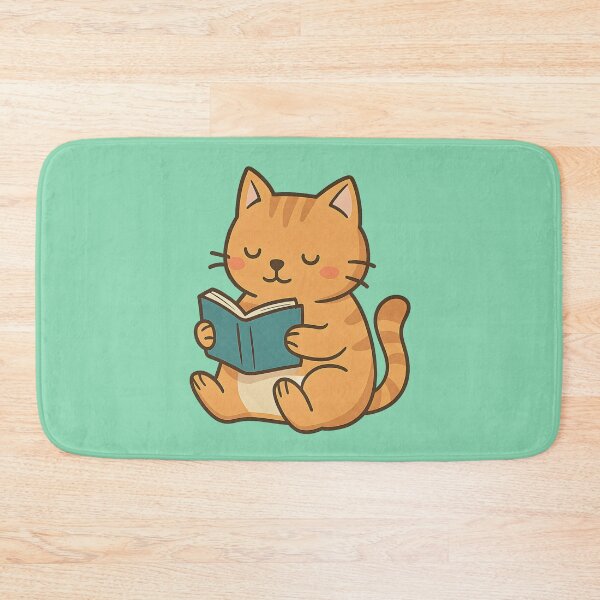 Item preview, Adorable Cat Reading a Book designed and sold by AwesomeBeyondLimits.