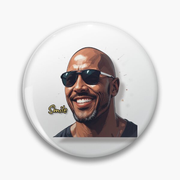 Item preview, Dwayne Johnson is smile  designed and sold by DigitalArtTK.