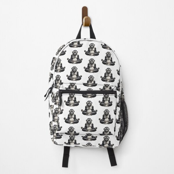 Item preview, Zen Monkey Meditation - Peaceful Colobus in Lotus Pose designed and sold by KateVil.