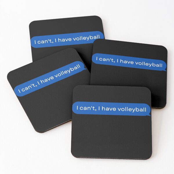Item preview, I Can’t, I Have Volleyball – Funny Saying for Sports Lovers designed and sold by SkeletonsDanger.