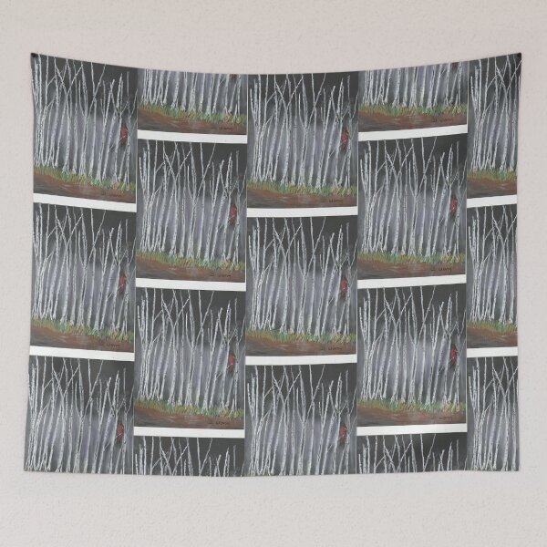 Item preview, bird among birches   designed and sold by wormink.