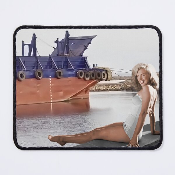 Item preview, Marilyn Monroe by the Water with a Passing Ship designed and sold by Monroe Store.