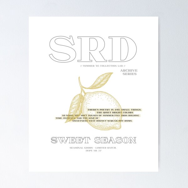 Item preview, Sweet Season – Vintage Fruit Illustration | lemon designed and sold by Ako-arts.