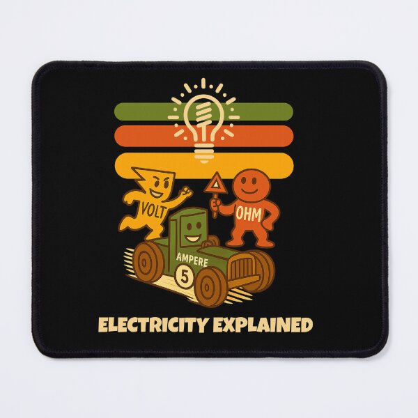 Item preview, ELECTRICITY, Volt, Ampere & Ohm – Cute Cartoon designed and sold by FreshPixelArt.
