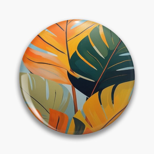Item preview, green and orange leaves designed and sold by saly55887.