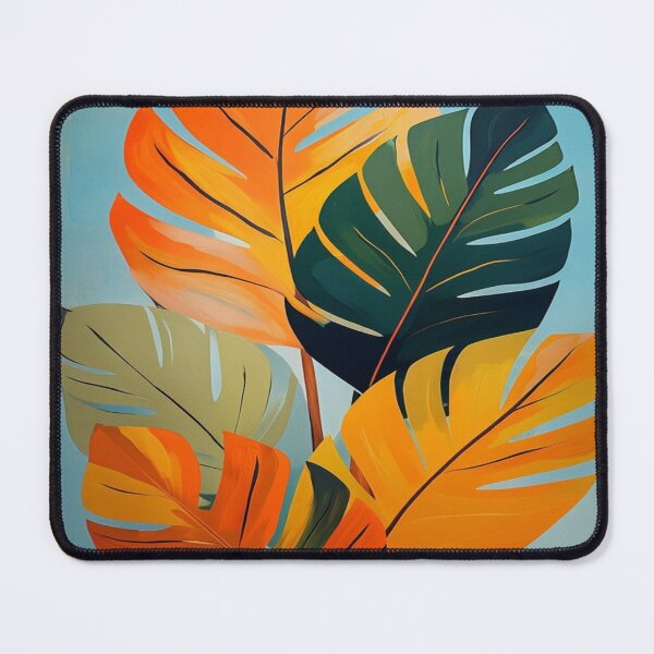 Item preview, green and orange leaves designed and sold by saly55887.