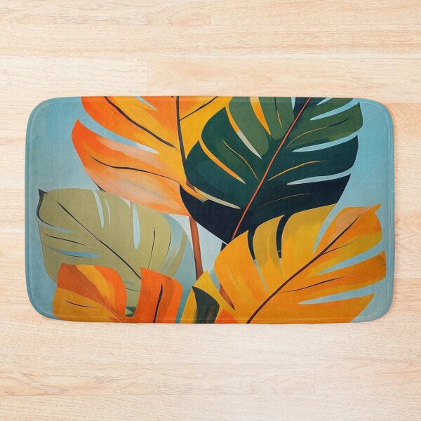 Item preview, green and orange leaves designed and sold by saly55887.