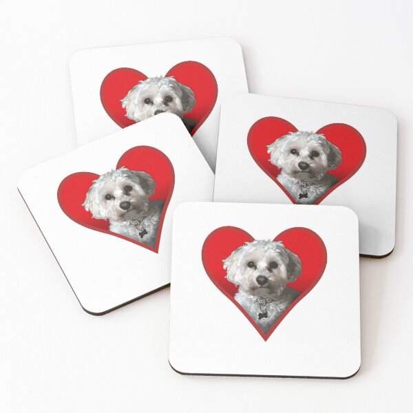 Item preview, Maltipoo Dog Love Heart  designed and sold by GeeThang.