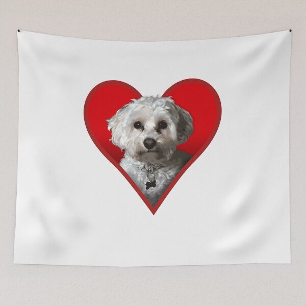 Item preview, Maltipoo Dog Love Heart  designed and sold by GeeThang.
