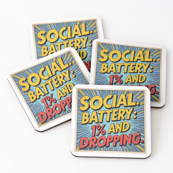 Item preview, Social Battery: 1% and Dropping designed and sold by Tmactivity.