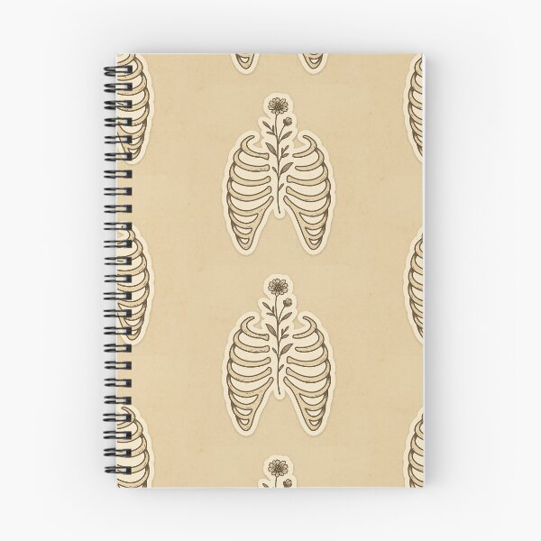 Item preview, Boneflora – Floral Rib Cage Illustration designed and sold by WitchPrint.