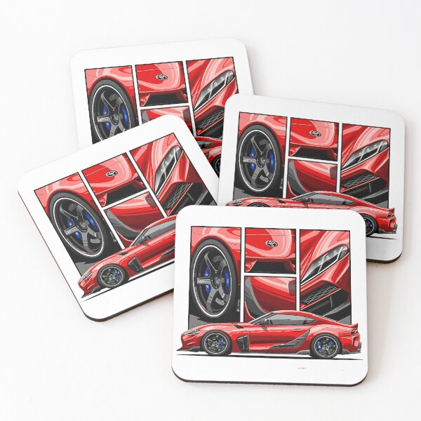 Item preview, Toyota Supra MK5 GR A90 – Red Sports Car JDM Artwork designed and sold by PrimeRacer.
