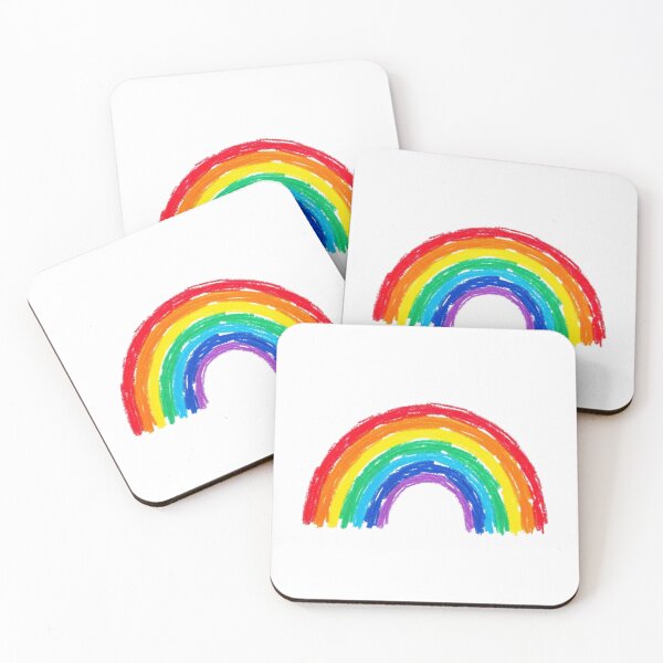 Item preview, Crayon Hand-Drawn Rainbow  designed and sold by StateofQueer.