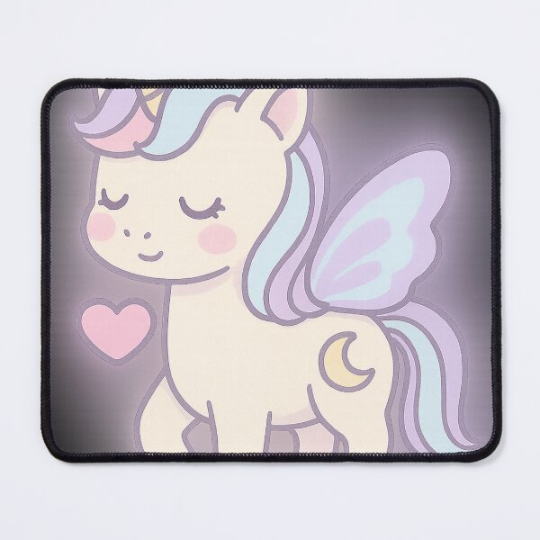 Item preview, Cute Pastel Unicorn with Wings and Heart designed and sold by Tami0673.