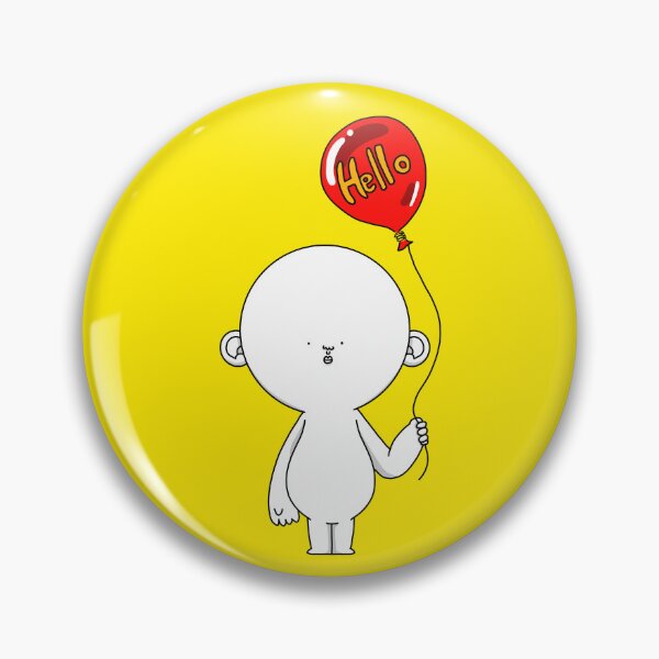 Item preview, Hello Balloon – Cute Minimal Character Illustration designed and sold by JJONGKO.
