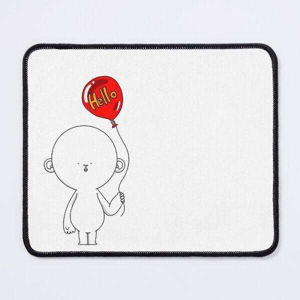 Item preview, Hello Balloon – Cute Minimal Character Illustration designed and sold by JJONGKO.