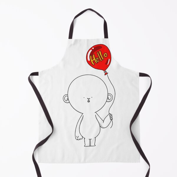 Item preview, Hello Balloon – Cute Minimal Character Illustration designed and sold by JJONGKO.