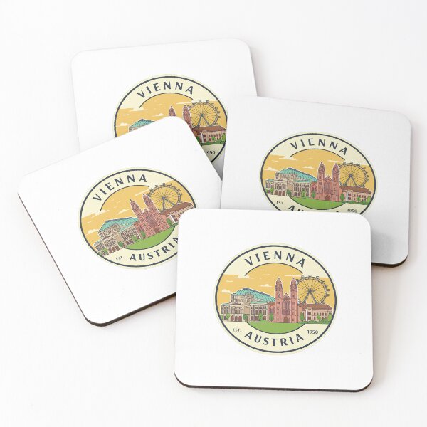 Item preview, Vienna Austria Travel Retro Emblem - Vintage Style Souvenir Design designed and sold by Timegraf.