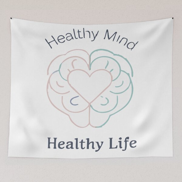 Item preview, Healthy Mind, Healthy Life designed and sold by Uglyandcute.