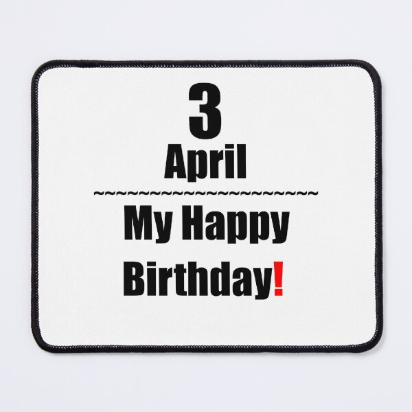 Item preview, 3 April Birthday designed and sold by ariksworld.