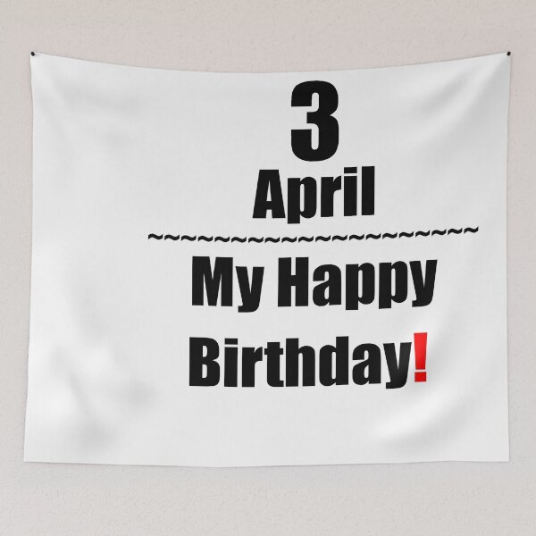 Item preview, 3 April Birthday designed and sold by ariksworld.