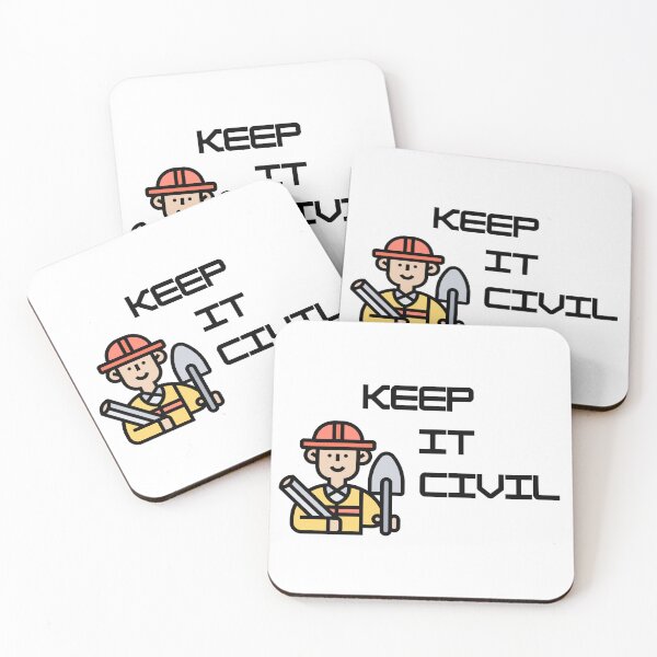 Item preview, Keep It Civil Funny Engineering Pun Design designed and sold by ThePungineer.
