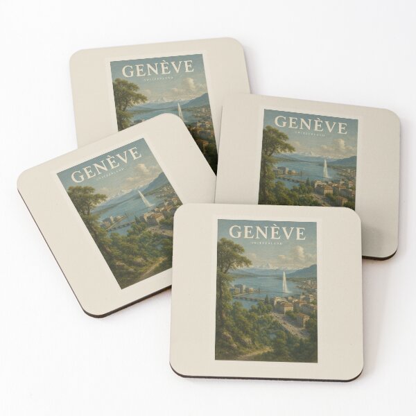 Item preview, Vintage Poster of Geneva’s Jet d’Eau designed and sold by Arcadja.