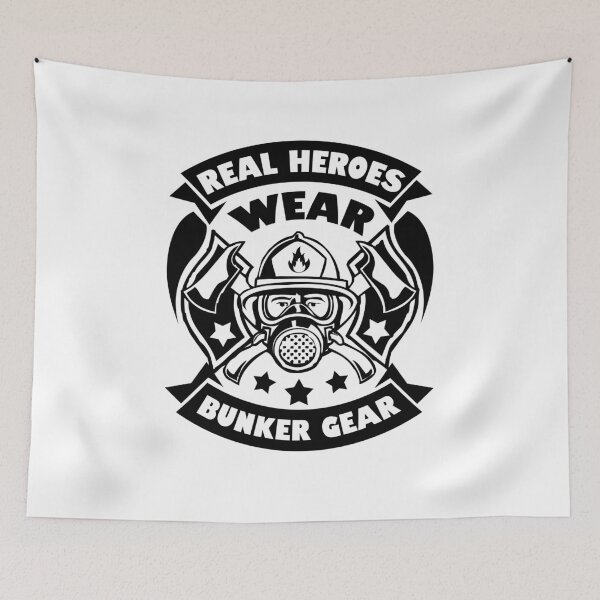 Item preview, Firefighter : Real Heroes Wear Bunker Gear designed and sold by Digitalhumor.