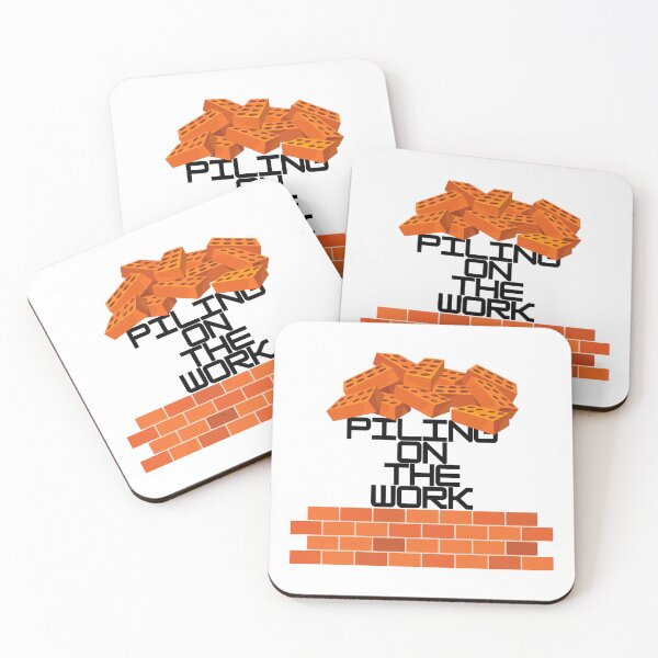 Item preview, Piling On The Work Funny Civil Engineer Pun designed and sold by ThePungineer.