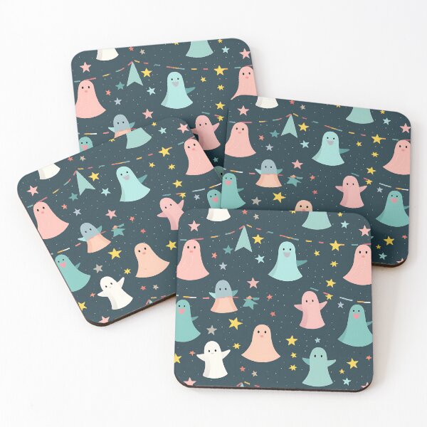 Item preview, Blue Halloween seamless pattern - funny boo ghost aesthetic  designed and sold by cocomelon168.