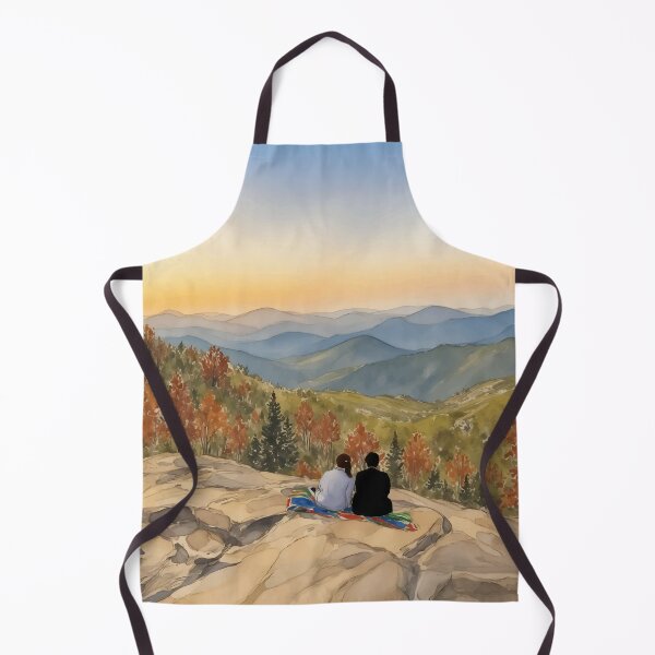 Item preview, Preachers Rock Georgia Autumn Fall Watercolor designed and sold by Magnolia Valley Art.