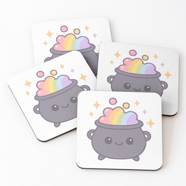 Item preview, Smiling Cauldron Bubbling with Rainbow Potion and Sparkles T-Shirt - Magical Halloween Design designed and sold by PrintCreations9.