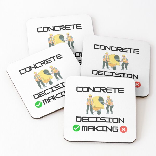 Item preview, Concrete Decision Making Funny Civil Engineer Pun designed and sold by ThePungineer.