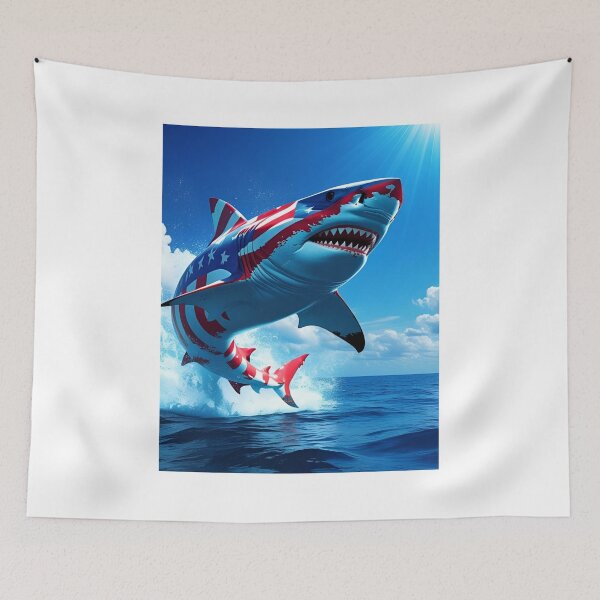 Item preview, Shark fighting for Freedom designed and sold by ricky dean beck.