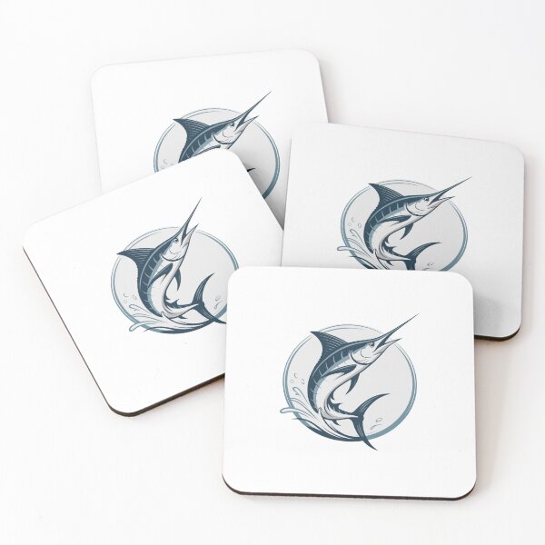 Item preview, Stylized Blue Marlin – Classic Design on Light Background designed and sold by FusiTink.