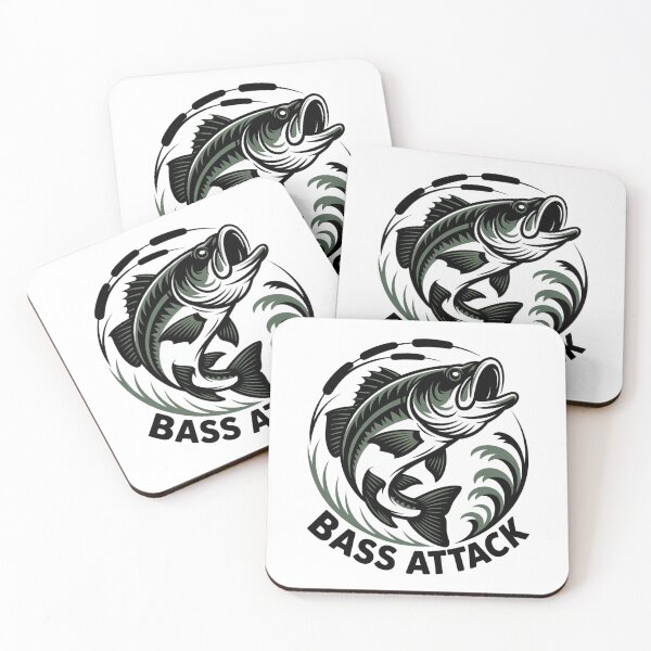 Item preview, Black Bass Attack designed and sold by FusiTink.