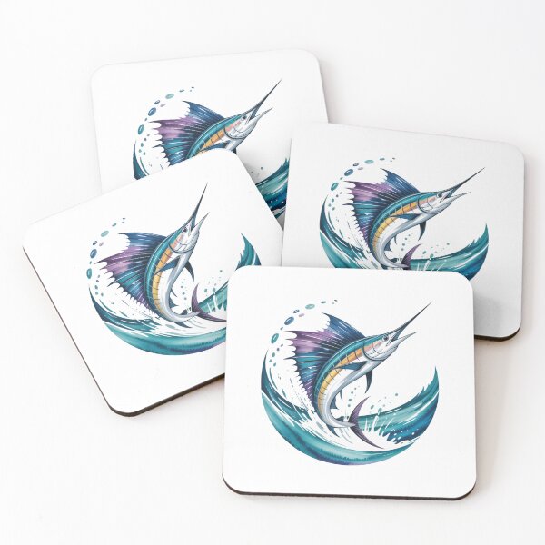Item preview, Jumping Sailfish – Marine Sporting Art for Fishing Lovers designed and sold by FusiTink.
