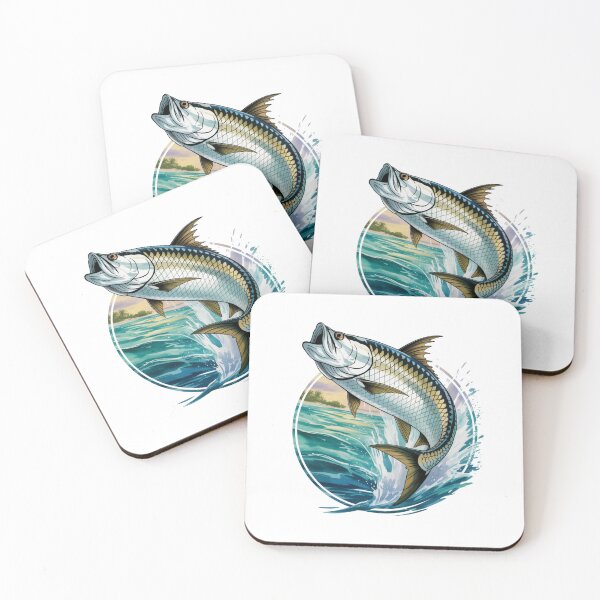 Item preview, Leaping Tarpon – Deep Sea Fishing and Inshore Adventure designed and sold by FusiTink.