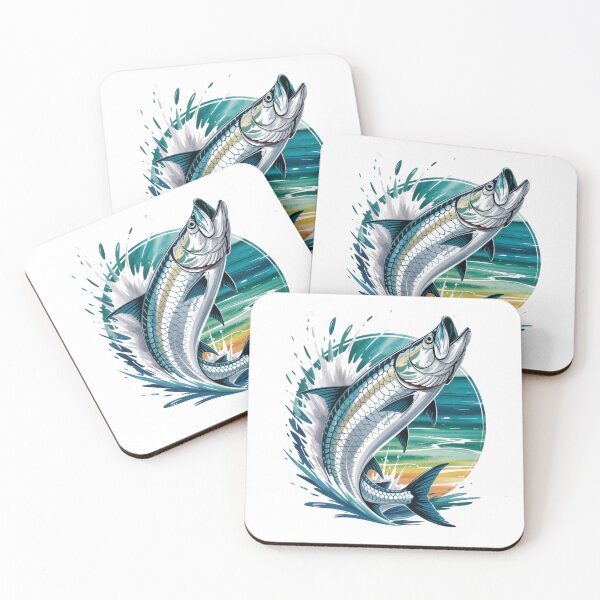 Item preview, Tarpon Power Splash – Epic Jump in Tropical Waters designed and sold by FusiTink.
