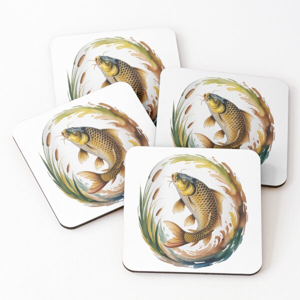 Item preview, Golden Carp Serenity – Golden Carp in Tranquil Lake designed and sold by FusiTink.