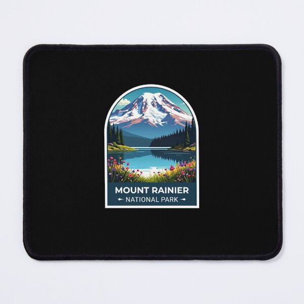 Item preview, A Vintage Travel Art of the Mount Rainier National Park - Washington - US designed and sold by TulipaGraphics.