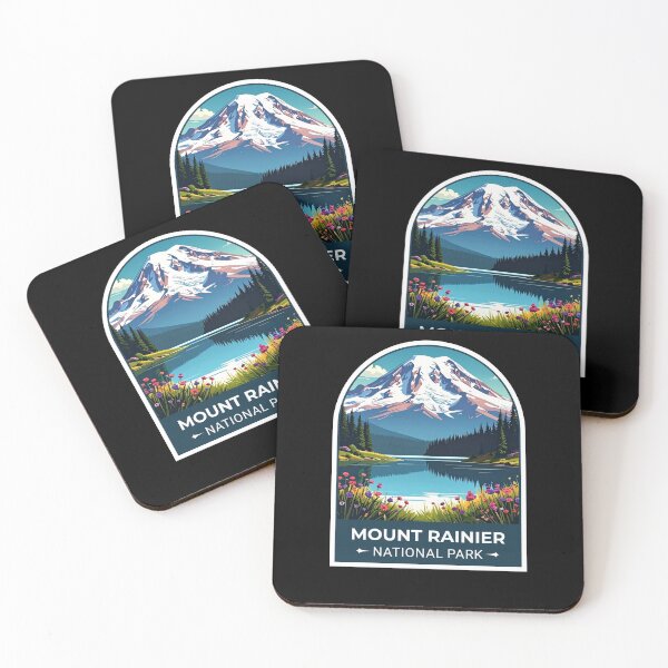Item preview, A Vintage Travel Art of the Mount Rainier National Park - Washington - US  designed and sold by TulipaGraphics.